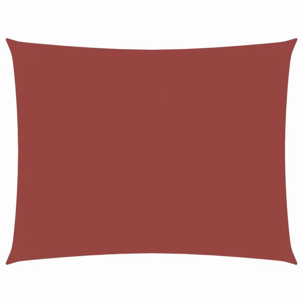 vidaXL Parasole a Vela Oxford Rettangolare 4x6 m Terracotta
