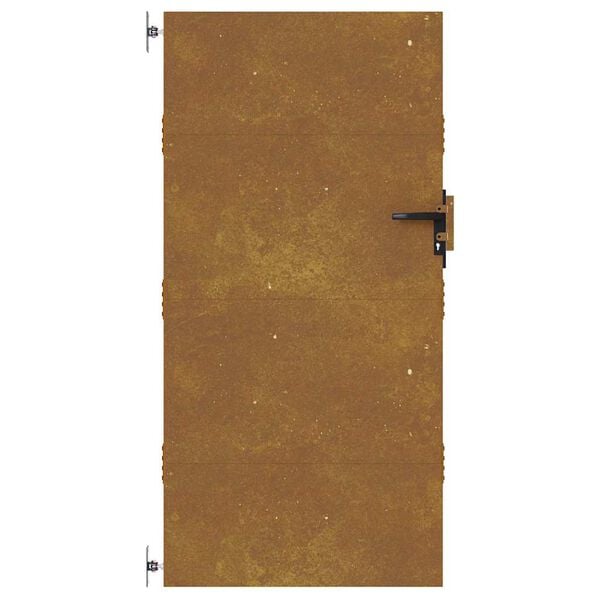 vidaXL Cancello da Giardino 85x200 cm in Acciaio Corten