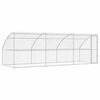 vidaXL Cuccia per cani 3 pz Argento 6 x 2 x 2 m Acciaio zincato