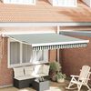 vidaXL Tenda da Sole Verde e Bianco 300 x 250 x 165 cm