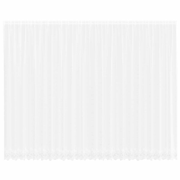 vidaXL Tenda in Pizzo con tende Bianco 280 x 600 cm Poliestere