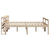 vidaXL Letto per Anziani con Testiera 120x200 cm Legno Massello Pino