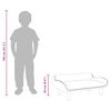vidaXL Divano per Bambini Crema 70x40x24 cm in Velluto