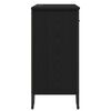 vidaXL Credenza con cassetto Rovere Nero 79,5 x 35,5 x 74,5 cm