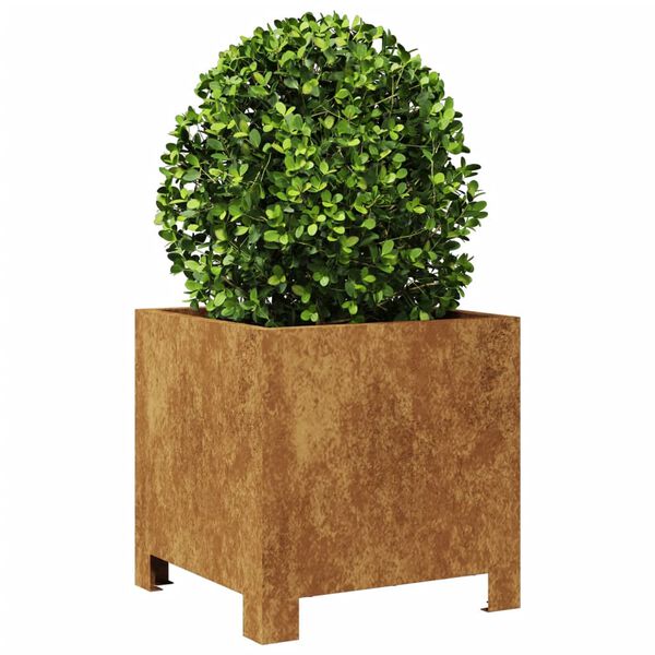 vidaXL Fioriere da Giardino 2 pz 30x30x30 cm in Acciaio Corten