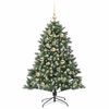 vidaXL Albero di Natale artificiale con 150 LED Verde 120 cm