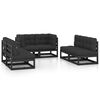 vidaXL Set Divani da Giardino 6 pz con Cuscini Legno Massello Pino