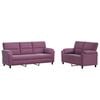 vidaXL Set di divani 2 pcs Viola Velluto