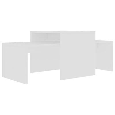 vidaXL Tavolino da Salotto Bianco 100x48x40 cm in Legno Multistrato