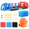 Happy Hop Campo Gonfiabile per Calcio e Pallavolo 800x335x180cm in PVC