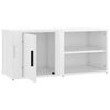 vidaXL Mobili TV 2 pz Bianco Lucido 80x31,5x36cm in Legno Multistrato