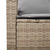 vidaXL Set Divano da Giardino 6 pz con Cuscini Beige in Polyrattan