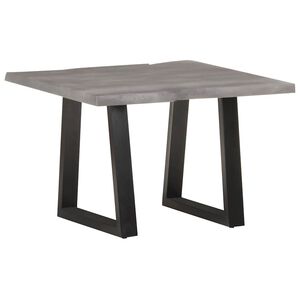 vidaXL Tavolino da Salotto con Bordi Vivi 60x60x40 cm Massello Acacia