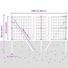 vidaXL Recinzione con Posto Argento 0,6 x 25 m Acciaio e PVC