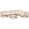 vidaXL Set Divani da Giardino 7 pz in Legno Massello di Pino