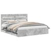 vidaXL Struttura del letto con cassetto Grigio cemento 200 x 200 cm