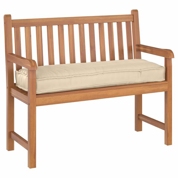 vidaXL Cuscino Beige 120 x 40 x 8 cm Tessuto Oxford