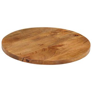 vidaXL Piano per Tavolo &Oslash; 40x2,5cm Rotondo in Legno Massello di Mango