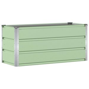 vidaXL Fioriera Verde 100 x 40 x 45 cm Acciaio