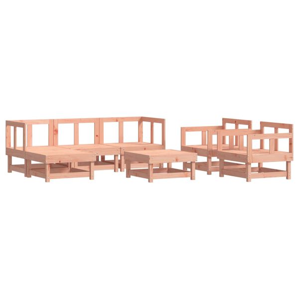 vidaXL Set Salotto da Giardino 7 pz in Legno Massello di Douglas