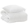 vidaXL Duvet per Tutte le Stagioni con cuscino 2 pz Bianco Microfibra
