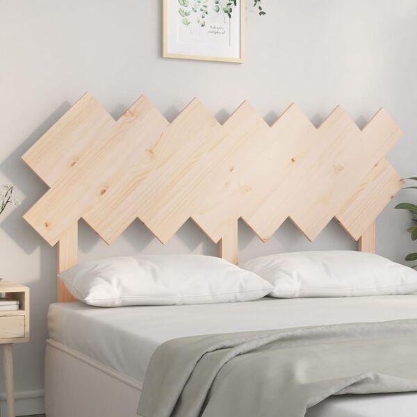 vidaXL Testiera per Letto 151,5x3x81 cm in Legno Massello di Pino