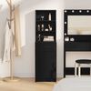 vidaXL Credenza Rovere Nero 40 x 40,5 x 135 cm Legno multistrato