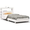 vidaXL Letto senza Materasso Bianco 90x200 cm Legno Massello di Pino