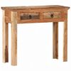 vidaXL Tavolo Consolle 90,5x30x75cm in Legno di Acacia e di Recupero
