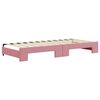 vidaXL Divano Letto con Letto Estraibile Rosa 90x200 cm in Velluto