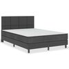 vidaXL Letto a Molle Grigio Scuro in Tessuto 160x200 cm
