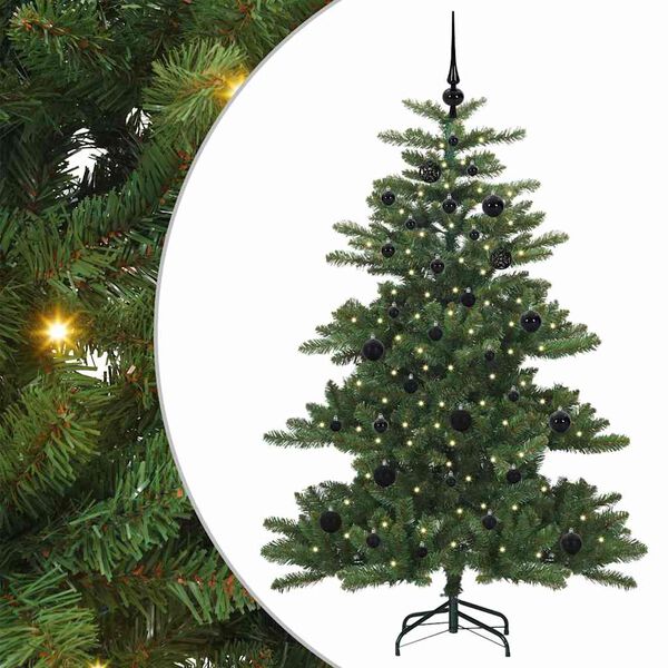 vidaXL Albero di Natale Artificiale con Rami Pieghevoli Verde 150 cm