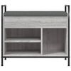 vidaXL Panca Porta Scarpe Grigio Sonoma 65,5x32x57,5 cm