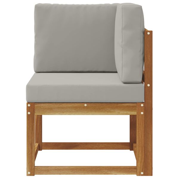 vidaXL Divano Angolare da Esterno Legno di Acacia Massello