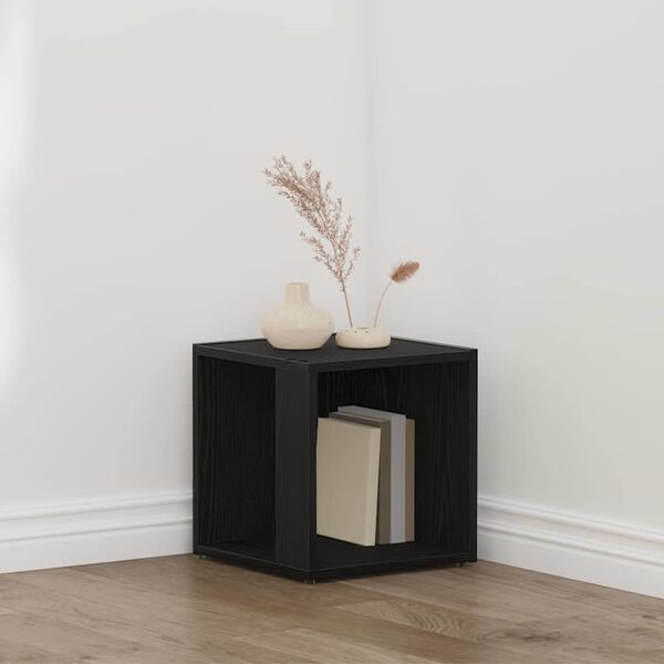 vidaXL Mensole angolari Rovere Nero 33 x 33 x 34,5 cm