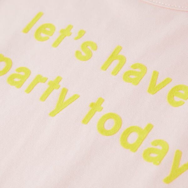 Maglietta da Bambina Rosa Tenue 116