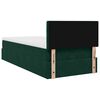 vidaXL Pouf Letto con Materasso e LED Verde Scuro 80x200cm in Velluto