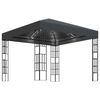 vidaXL Gazebo con Stringa di Luci LED 3x3 m Antracite