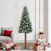 vidaXL Albero di Natale snodato con 300 LED Verde e Bianco 210 cm