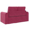 vidaXL Divano letto Rosso Vino 148 x 71 x 83 cm Velluto
