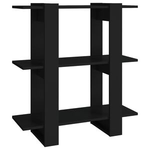 vidaXL Libreria/Divisorio Nero 80x30x87 cm