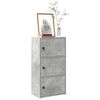 vidaXL Libreria Grigio Cemento 40x24x77 cm in Legno Multistrato