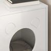 vidaXL Casa per Gatti Bianco Lucido 42,5 x 40 x 52,5 cm