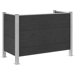 vidaXL Recinzione Contenitore per Rifiuti Grigio 161 x 85 x 115 cm
