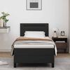 vidaXL Letto a molle con materasso Nero 90 x 200 cm Pelle sintetica