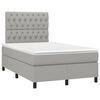 vidaXL Giroletto a Molle con Materasso Grigio Chiaro 120x190cm Tessuto