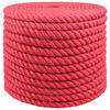 vidaXL Corda di Juta 20 mm Rosso 100% juta Tossa
