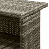 vidaXL Set Bar da Giardino 3pz con Cuscini Grigio in Polyrattan