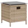 vidaXL Set Divano da Giardino 6 pz con Cuscini a L Beige in Polyrattan