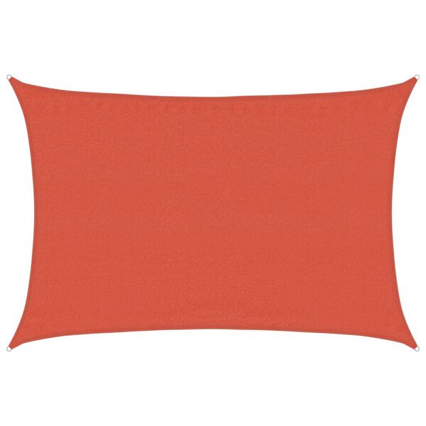 vidaXL Vela Parasole 160 g/m&sup2; Rettangolare Terracotta 3,5x5 m HDPE